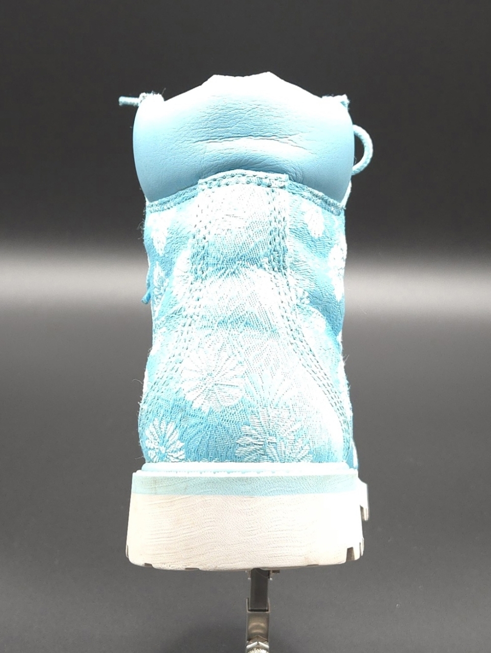 Timberland 6" Waterproof Boots Maui Blue Floral Brocade Big Kids 6‎ Women 7.5 - Picture 7 of 11